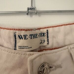 We The Free Off-White Denim Pants